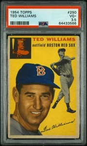 TED WILLIAMS 1954 TOPPS PSA 3.5 ! *NEW SLAB BLAZER ! *GORGEOUS CARD ALL AROUND ! - Picture 1 of 2