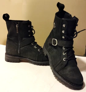 NEW Harley-Davidson Women's Sz 9 M Lornell 6 In Black Motorcycle Boots D84684 - Picture 1 of 10