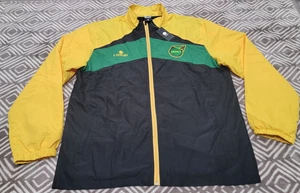 Romai Jamaica Football Federation Windbreaker Jacket Men XXL Full Zip Colorblock - Picture 1 of 12
