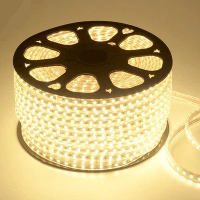 328FT 12V 2835 120LED/M IP67 Waterproof Underwater Flexible Rope LED Strip Light - Image 1 of 4