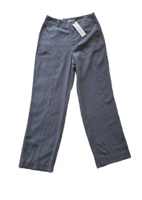 Pantalones de vestir para mujer Calvin Klein talla 8 grises bolsillos delanteros planos Foto 1 de 4