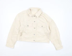 Uniqlo Women's Beige Cropped Corduroy Jacket S - Picture 1 of 12
