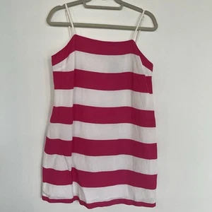 CeCe By Cynthia Steffe Women's Sun Stripe Dress Size 10 Ivory And Pink - Picture 1 of 6