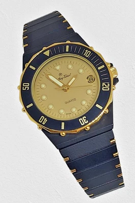 Mathey-Tissot M1310 Black & Gold Stainless Steel Quartz Watch 35mm - Image 1 of 4