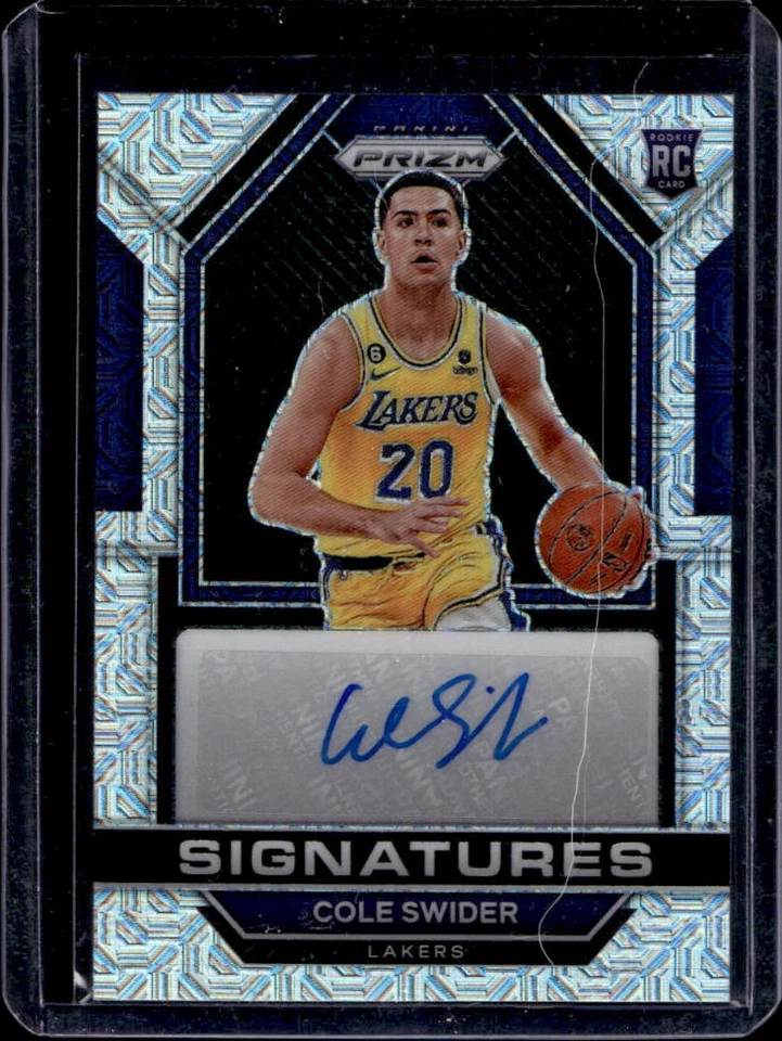 2022-23 Prizm Cole Swider Rookie RC Prizms Mojo Rookie Auto #23/25 Lakers - Image 1 of 2