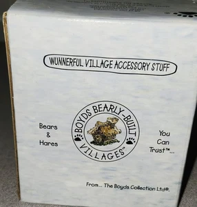 Boyds Bearly Built Villages Sweet Street Fork In The Road 3 Pcs New - Picture 1 of 3