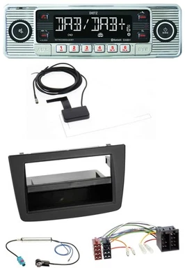 Dietz Bluetooth USB MP3 DAB Autoradio für Alfa Romeo Mito 955 08-14 ISO schwarz - Bild 1 von 4
