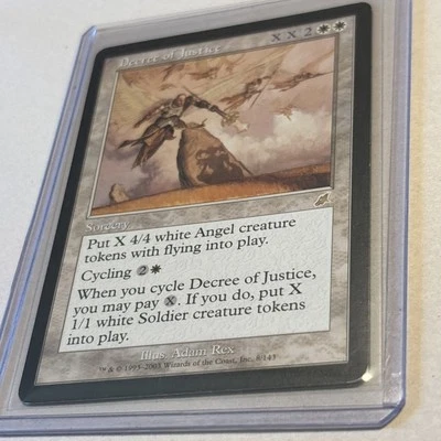 MTG Magic the Gathering Card Decree Of Justice Scourge - Image 1 of 3