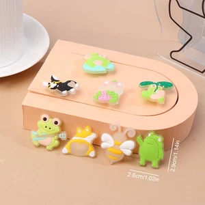 8Pcs Cute Luminous Shoes Charms Cartoon Frog Shoes Buckle Shoes Accessories - Picture 1 of 12