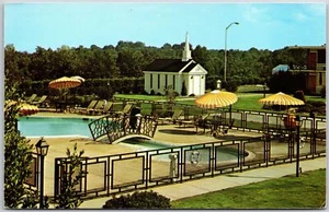 Forsyth Georgia GA, Holiday Inn, Juliet Road, Swimming Pool, Vintage Postcard - Picture 1 of 2