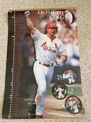 Mark McGwire HOME RUN KING Poster St. Louis Cardinals 1998 Baseball - Image 1 of 2