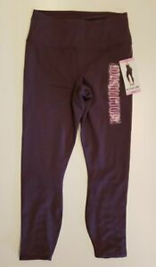 ACTIVE LIFE Women's Yoga Crop Capris Leggings S M L XL 2XL Black Pink Purple NWT