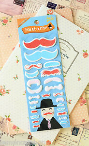 Mustache Stickers cute cartoon planner diary journal scrapbooking kawaii sticker