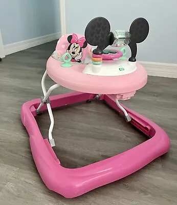 Bright Starts Disney Baby Minnie Mouse 2 In 1 Activity  Walker Pink • 11$