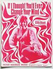 Partition Vintage Sheet Music Cilla Black : If I Thought You'd Ever Change *60'S