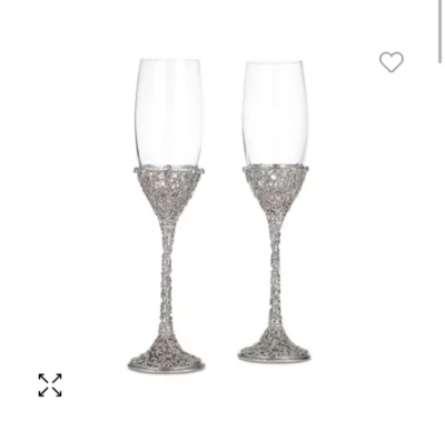 Olivia Riegel 长笛,2 件套 - 一次使用 - 适合新娘/女孩 — 第 1/4 张图片