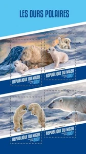 Polar Bears MNH Stamps 2018 Niger M/S - Picture 1 of 1