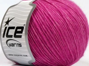 Heathered Pink Leonardo 69753 Ice Merino Wool & Organic Cotton Yarn 50gr 207yds - Picture 1 of 5