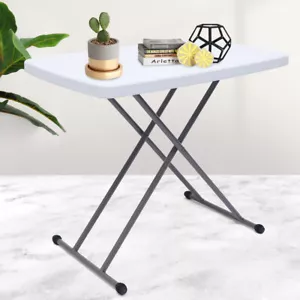 Laptop Table Snack Desk Folding Dining Laptop Folding Table Height Adjustable - Picture 1 of 12