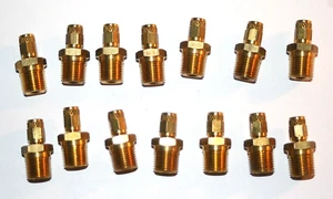 .15 in Tube OD x 1/8 MNPT Brass Connector Fitting Lot (14 Pcs) - Picture 1 of 5