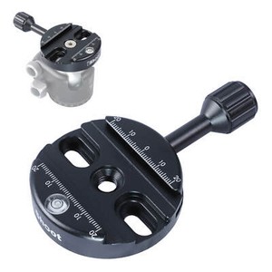 Metal Clamp w/ 3/8" Screw Hole for Manfrotto Arca-Swiss QR Plate Tripod BallHead