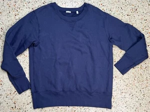 Wythe Men's Crewneck Faded Blue Long Sleeve Sweatshirt Size Medium - Picture 1 of 8
