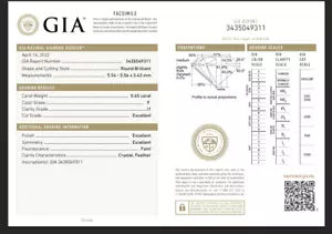0.65 Ct 100% GIA CERTIFIED 5.5 mm Real Natural Diamond F/ I1 Grade Round Cut - Picture 1 of 5