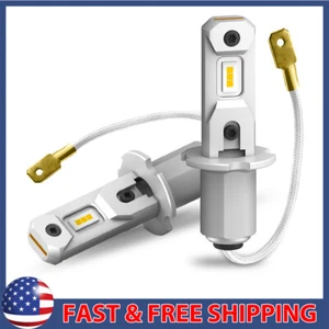 H3 LED Fog Light Bulb Daytime Running Light Golden Yellow Foglight Durable 2/8x - Picture 1 of 25