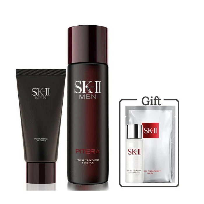 SK-II SK2 Hombres Tratamiento Facial Duo Set PITERA Essence 230 ml y Limpiador + Regalo Foto 1 de 2
