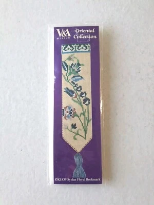 V&A Museum Oriental Collection Syrian Floral Bookmark Cross Stitch Kit - Image 1 of 3