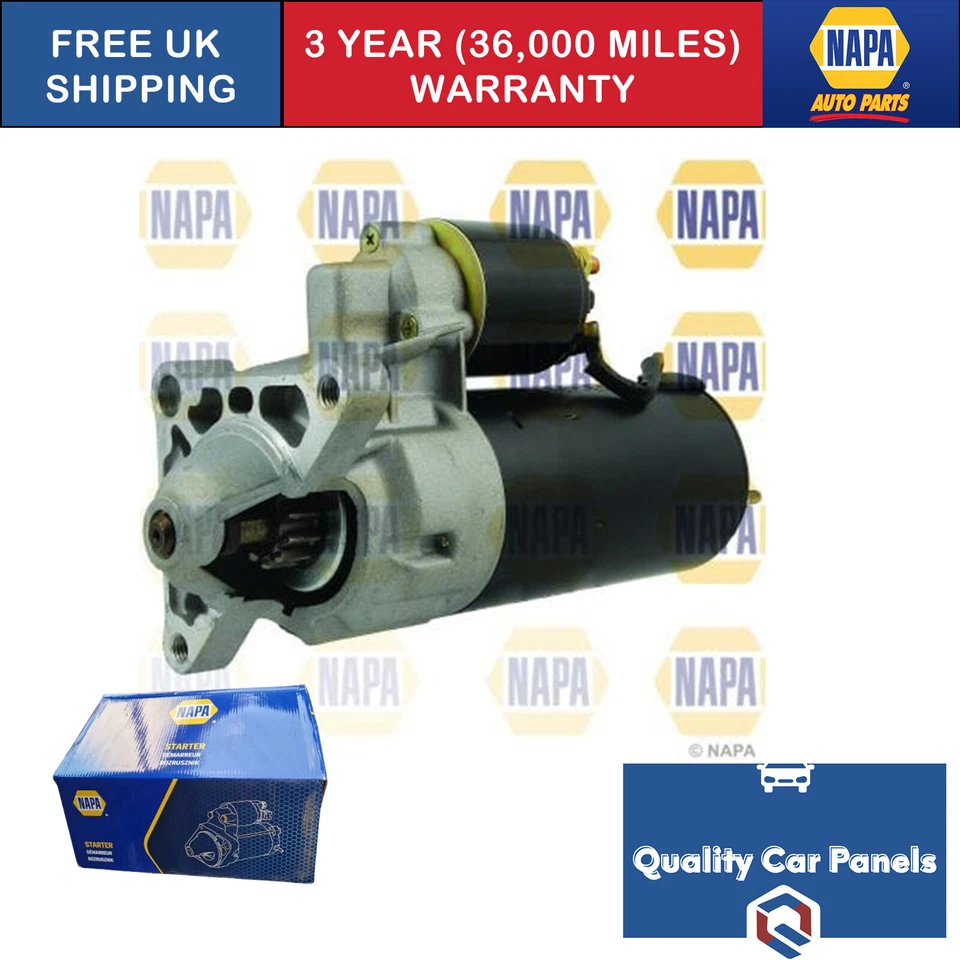 For Peugeot 305 1982-1988 1.8 1.9 Napa Starter Motor NSM1253 - Image 1 of 1