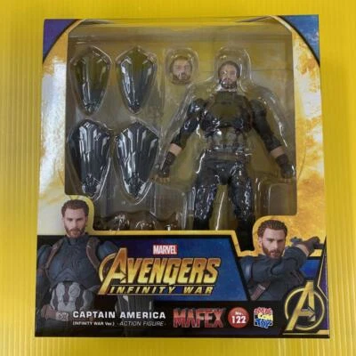 MAFEX CAPTAIN AMERICA INFINITY WAR Ver. Actionfigur Nr.122 Medicom Toy Japan - Bild 1 von 4