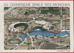 🇩🇪.BRD Bund Michel Nº 723-726 Bloque 7 Sellado con Sello de Primer Día (1972) - Imagen 1 de 1