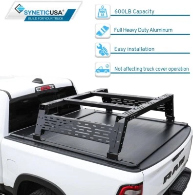 Auto-Retractable Truck Cover w/Utility Rack For 2007-2021 Toyota Tundra 5.6" bed - Image 1 of 4