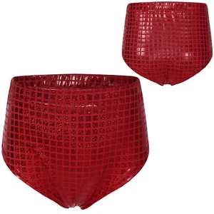 Kids Girls Panties Dance Bottoms Fitness Briefs Metallic Sportwear Knickers Big - Picture 1 of 58