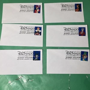 Buste con timbro cattivo Disney primo giorno di emissione lotto di 6 buste 6,5 - Foto 1 di 5