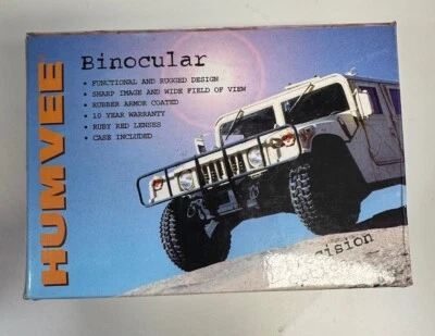 HUMVEE BINOCULARS 10X25 Compact Binocular Reflective Lens Black - Image 1 of 4