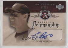 2007 Upper Deck Premier Penmanship Silver /88 Craig Biggio #PEN-CB Auto HOF
