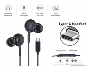 USB Type C Earohones with Mic & Control for Samsung Z 4 Flip Z Fold,Headphones - Bild 1 von 3