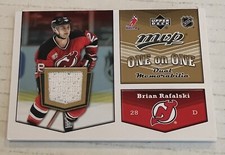 2007-08 UD MVP ONE ON ONE DUAL MEMORABILIA G/U JERSEY  NO. 00-D1 RAFALSKI , WITT