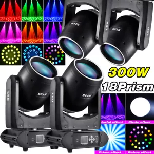 Luz LED de escenario con cabezal móvil de 300 W RGBW Gobo Beam Iluminación DMX para DJ Disco Show - Imagen 1 de 18