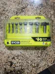 Ryobi 8-teiliges Forstner-Bit-Set für Holzbearbeitung A9FS8R1 schnelle Reinigung Löcher 1/4, 3/8... - Bild 1 von 17