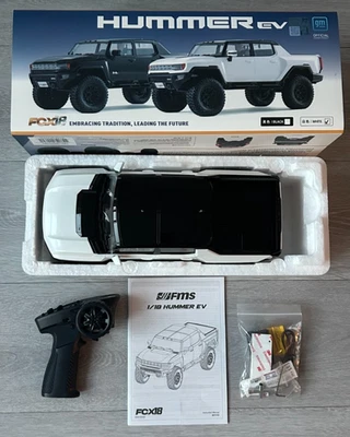 FMS 1:18 FCX18 Hummer EV Pickup Truck RTR Slightly Used Excellent Condition F02 - Image 1 of 4
