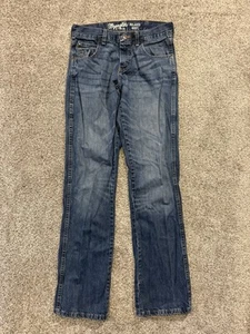 Wrangler Jeans Mens 30x34 Blue Retro Relaxed Boot Cowboy Dark Wash Denim - Picture 1 of 12