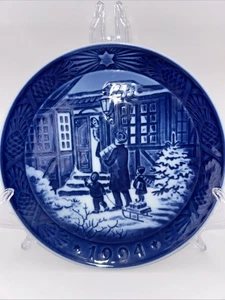 Royal Copenhagen Weihnachtsteller 1994 "Christmas Shopping" 7,25" Vintage - Bild 1 von 3