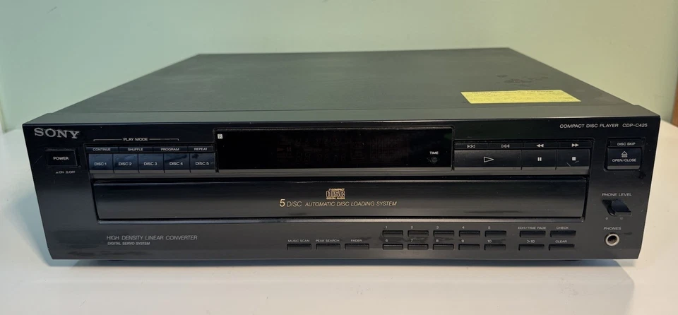Sony CDP-C425 5-disc CD Player No Remote-Tested & Working - Image 1 of 4