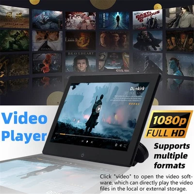 Car 10.1" HD 1080P Ultra-thin Headrest Monitor MP5 Player Touch Screen Monitor - Image 1 of 4
