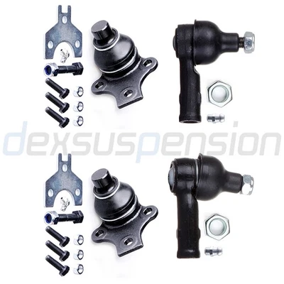 4x Fit For 1993-1999 Volkswagen Golf Front Lower Ball Joints Outer Tie Rod End Foto 1 de 4