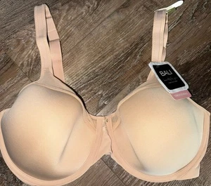 Bali ~ Women's Bra Smoothing Underwire Padded Beige Lightweight Polyester ~ 38C - Picture 1 of 4