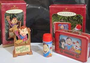 HALLMARK KEEPSAKE ORNAMENT HOWDY DOODY ANNIVERSARY EDITION & LUNCH BOX SET - Picture 1 of 3